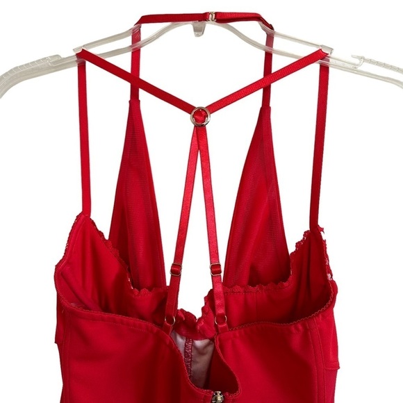 Red Bodycon Club Mini Dress by Meek Sz Large - Picture 8 of 14